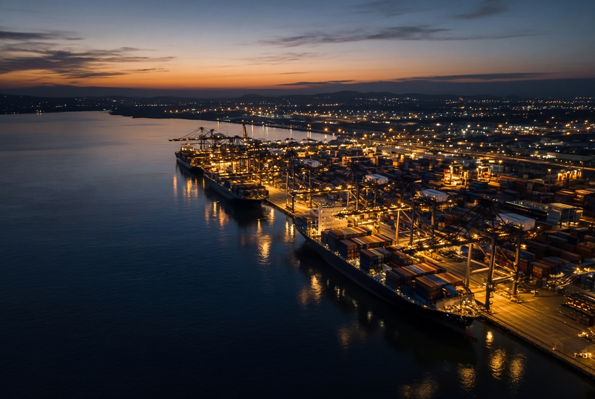 Deep-water port